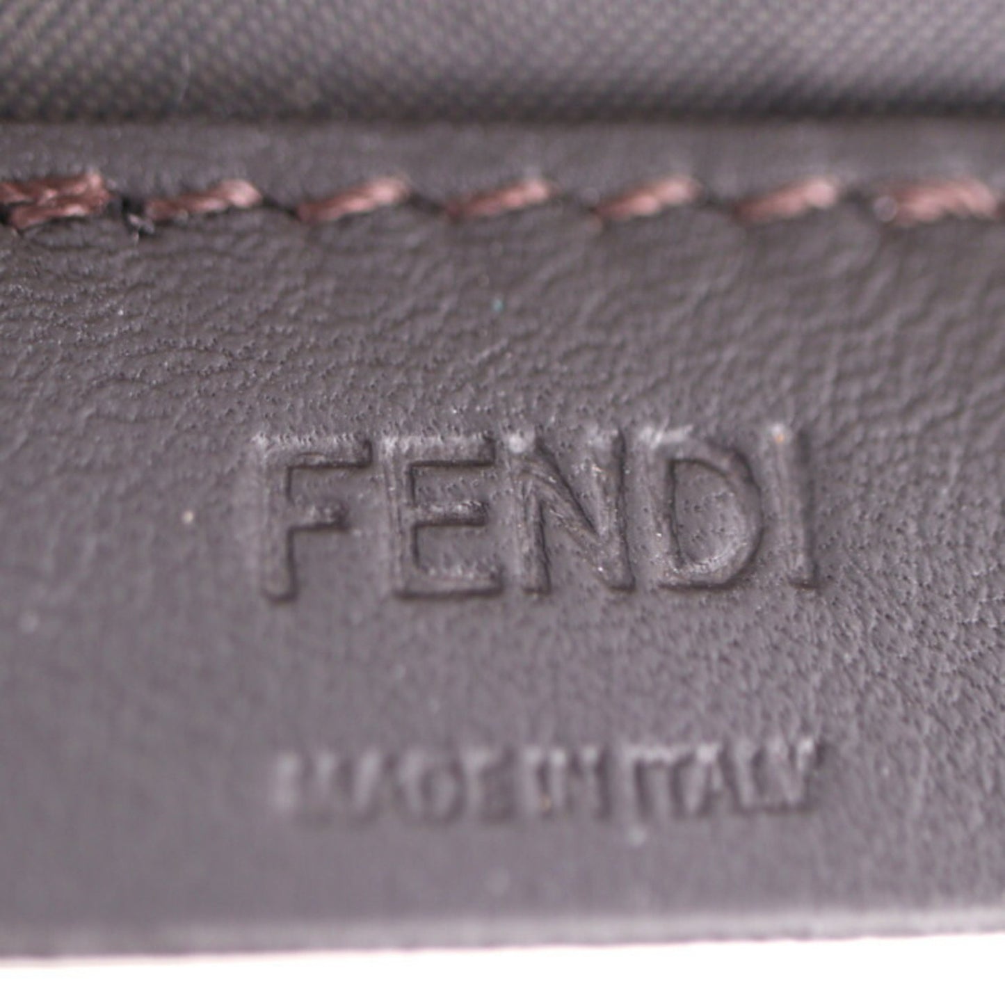 Fendi O'lock Beige Leather Clutch Bag