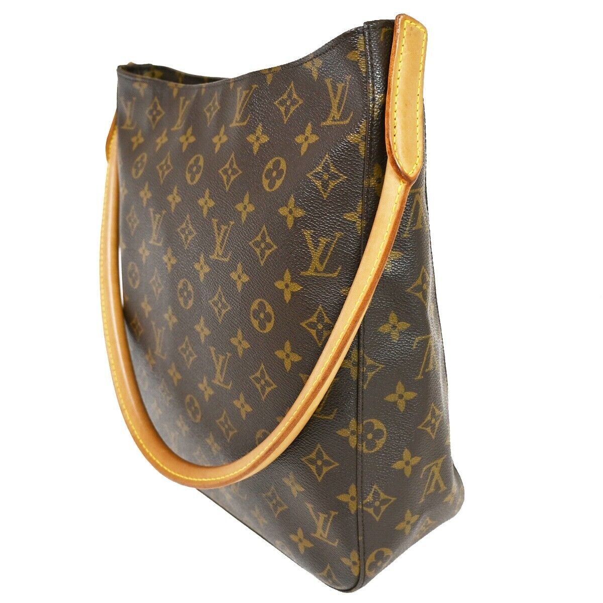 Louis Vuitton Looping GM Brown Canvas Shoulder Bag