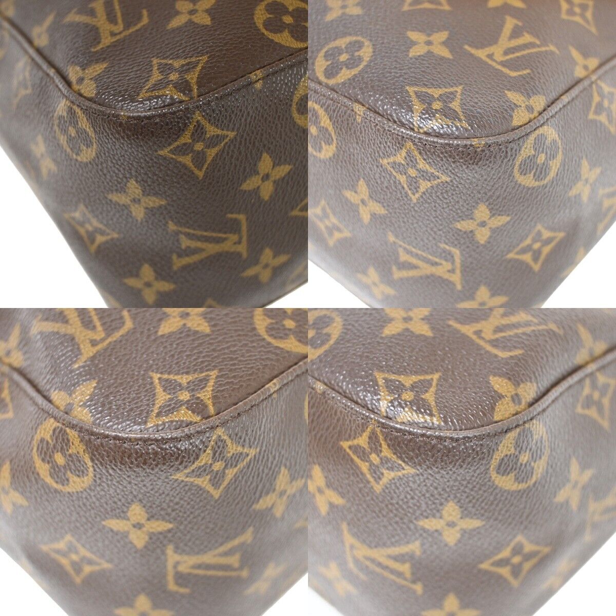 Louis Vuitton Looping GM Brown Canvas Shoulder Bag