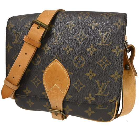 Louis Vuitton Cartouchiere Brown Canvas Shoulder Bag