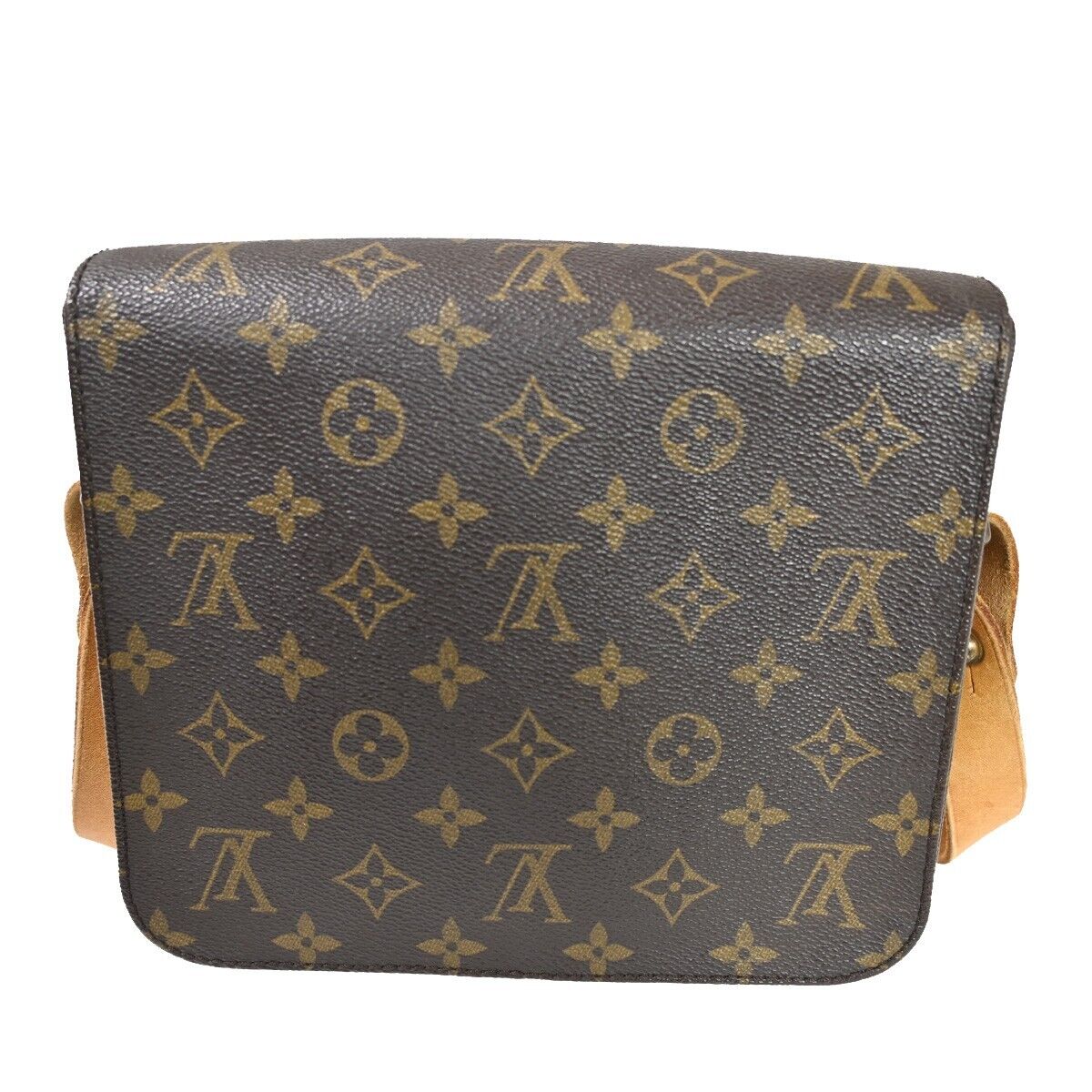 Louis Vuitton Cartouchiere Brown Canvas Shoulder Bag