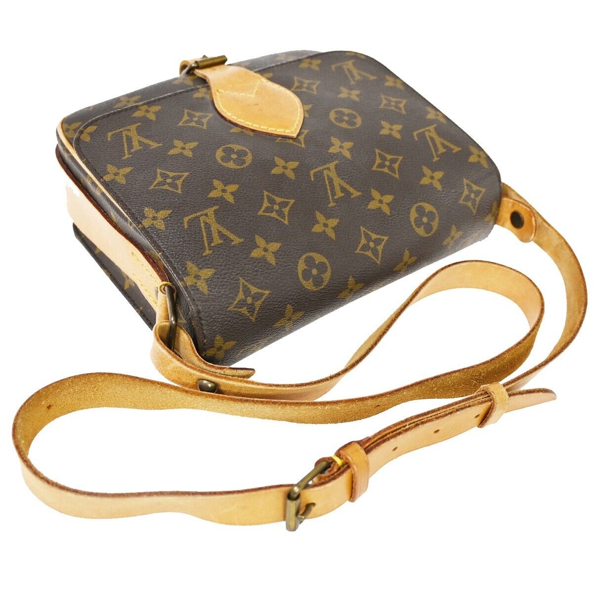 Louis Vuitton Cartouchiere Brown Canvas Shoulder Bag