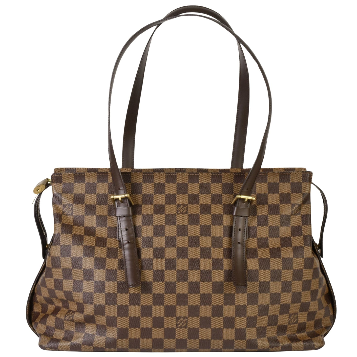 Louis Vuitton Chelsea Brown Canvas Tote Bag