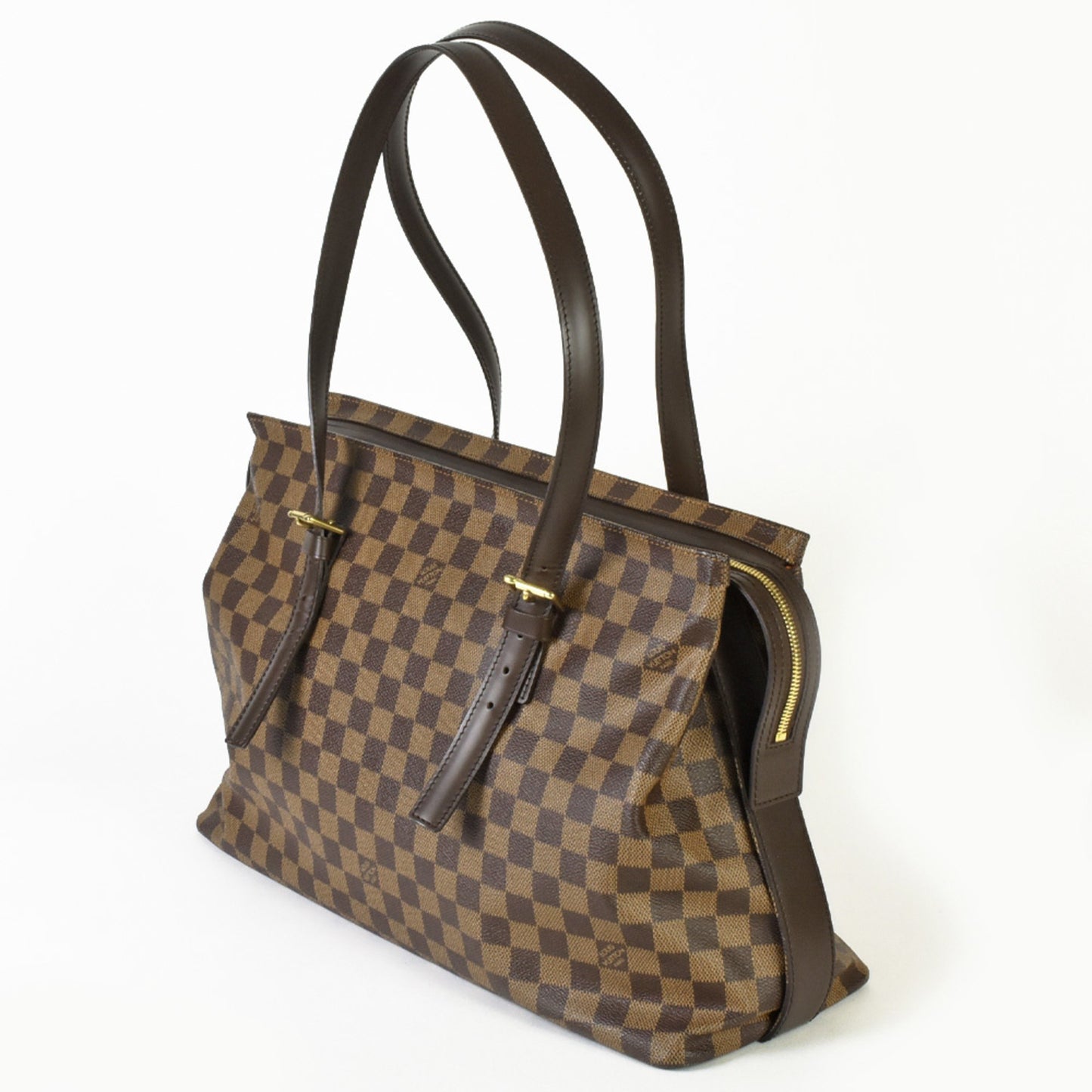 Louis Vuitton Chelsea Brown Canvas Tote Bag