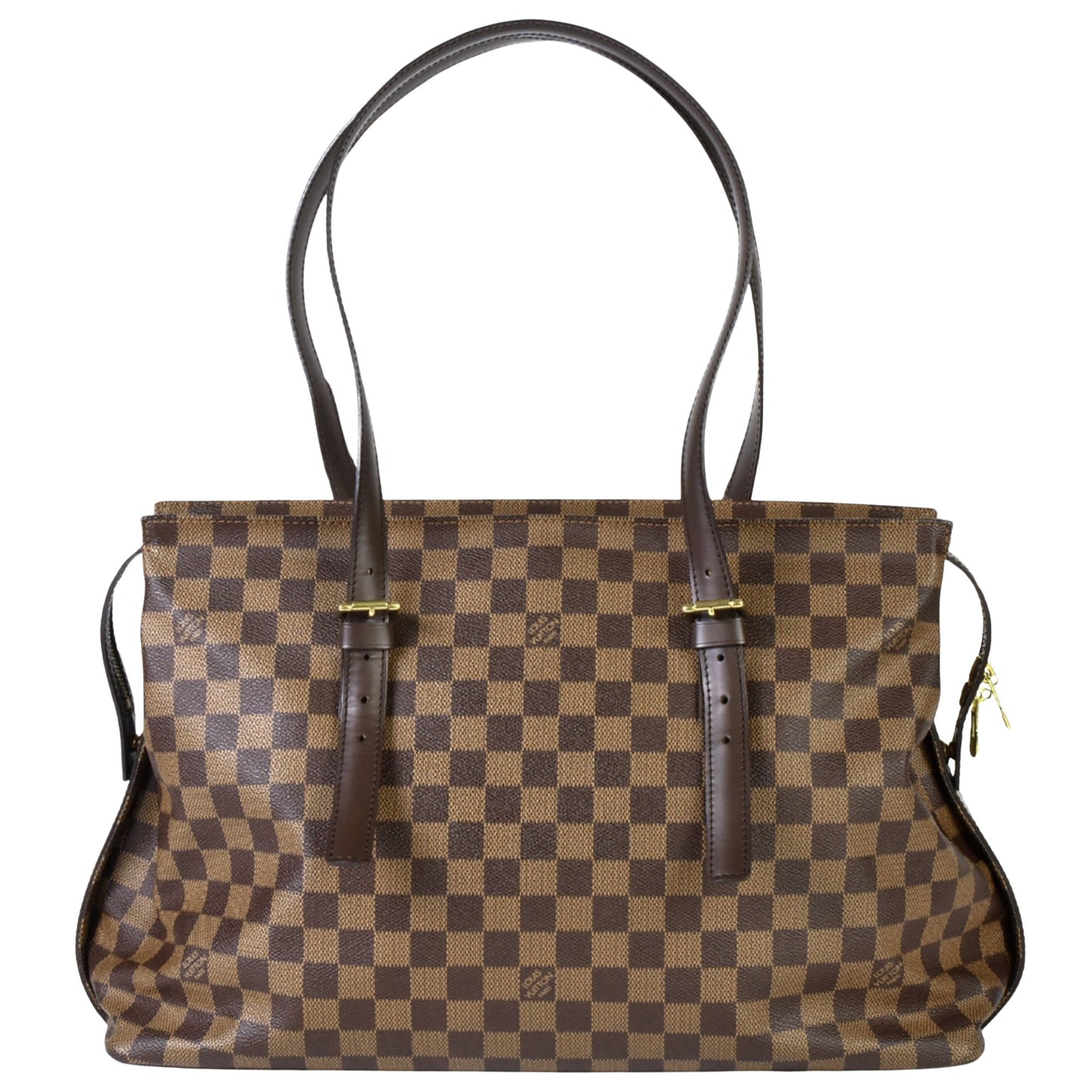 Louis Vuitton Chelsea Brown Canvas Tote Bag