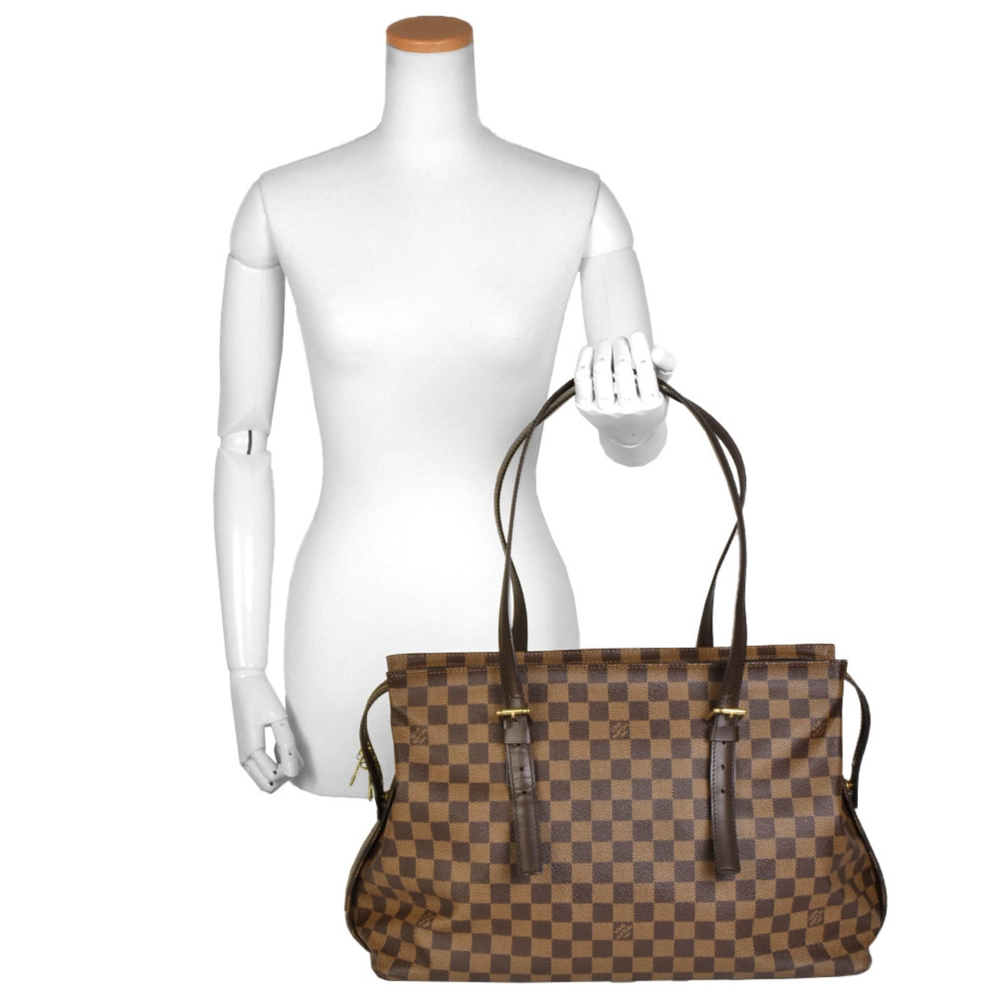 Louis Vuitton Chelsea Brown Canvas Tote Bag