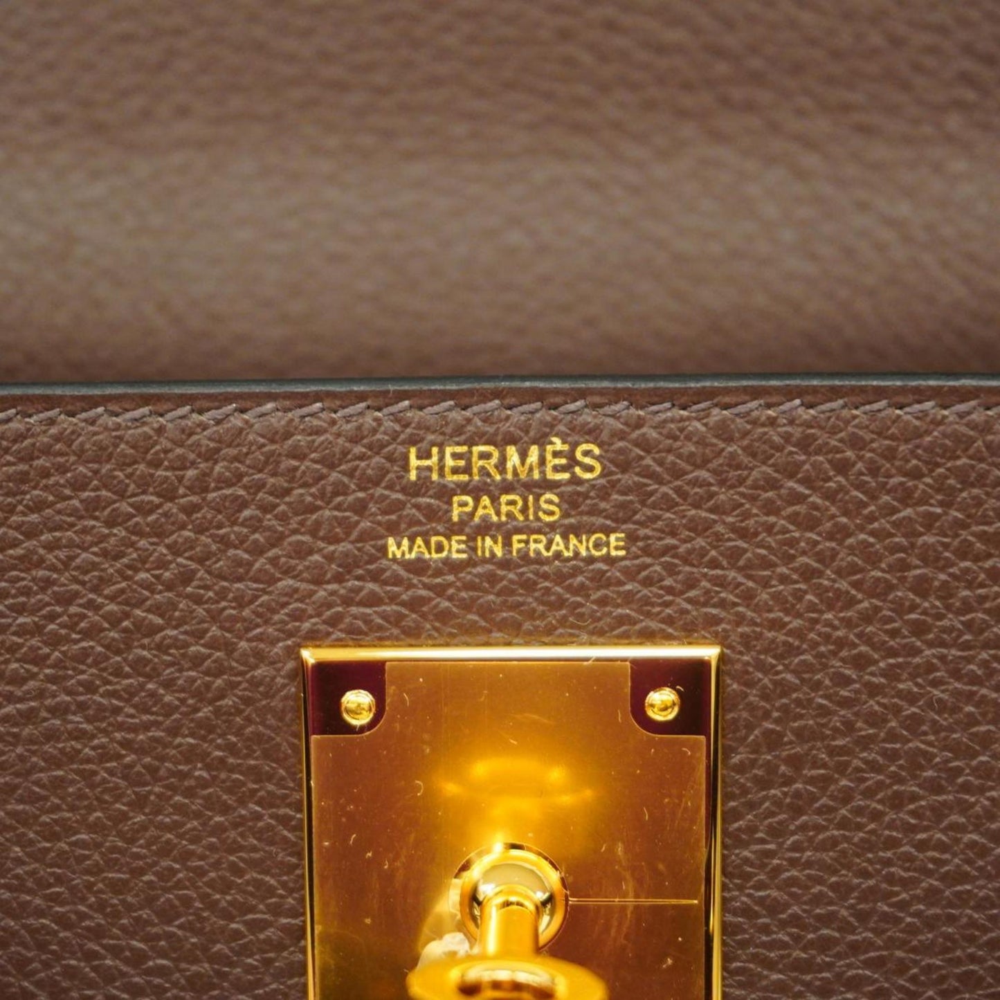 Hermès Kelly 28 Brown Leather Hand Bag