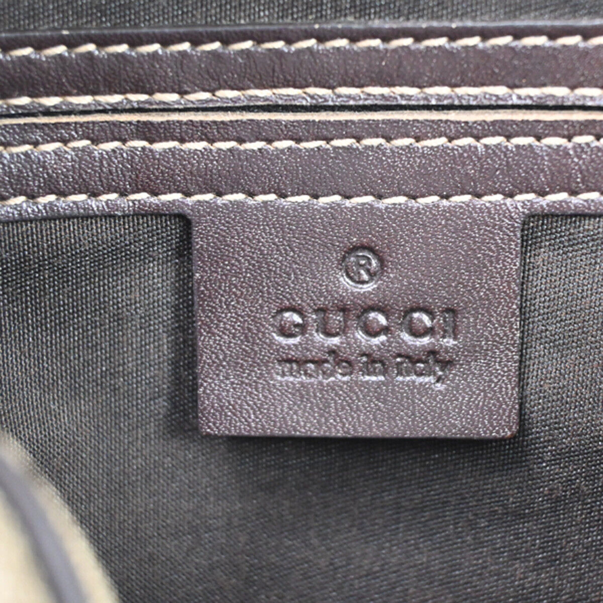 Gucci GG Supreme Beige Canvas Shoulder Bag