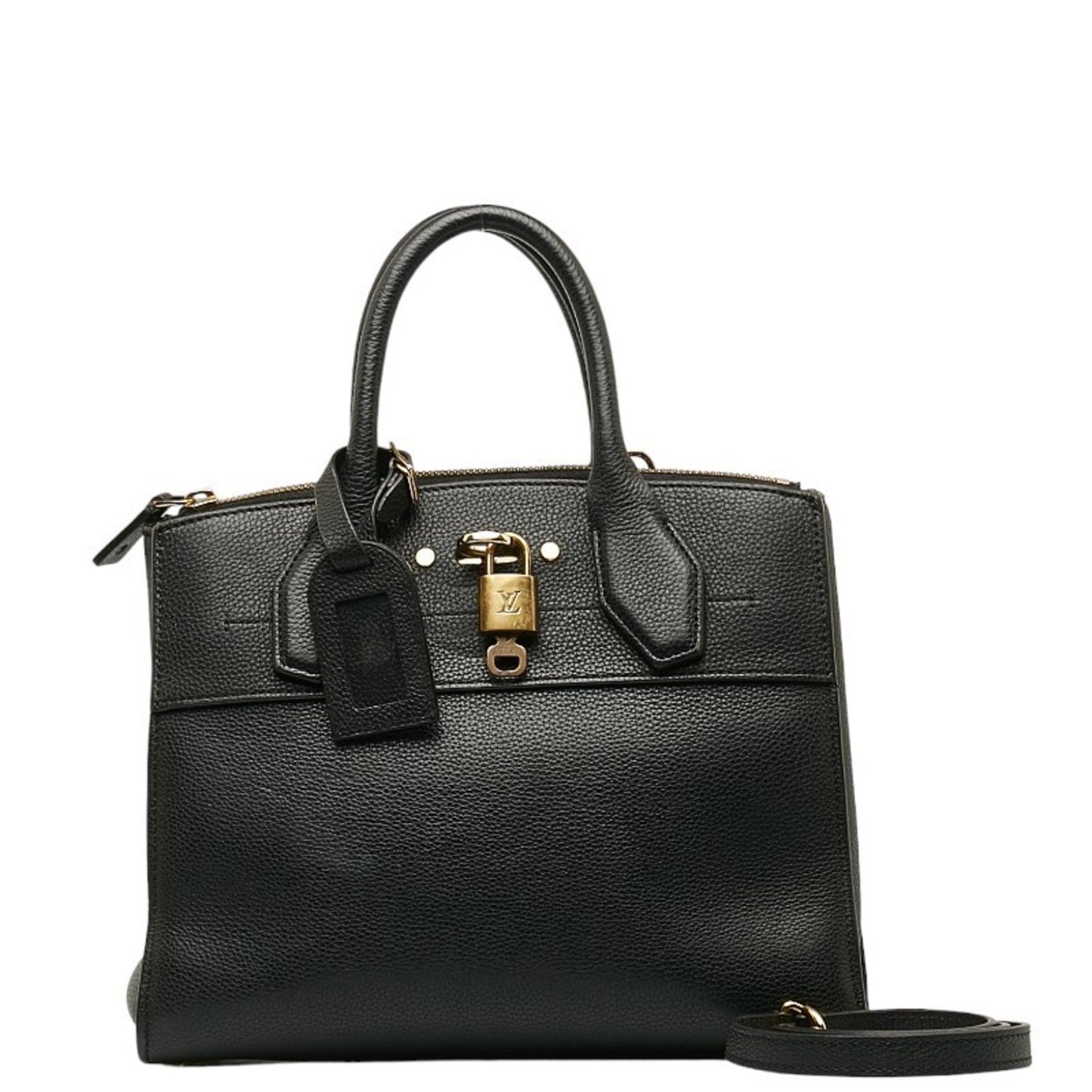 Louis Vuitton City steamer Black Leather Hand Bag