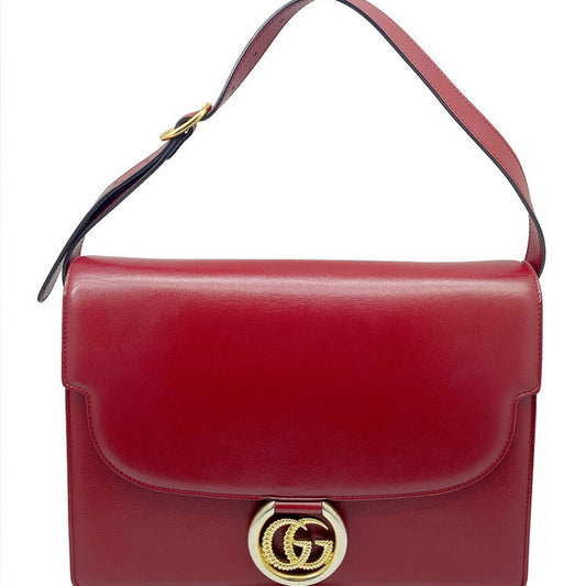 Gucci GG Marmont Red Leather Hand Bag