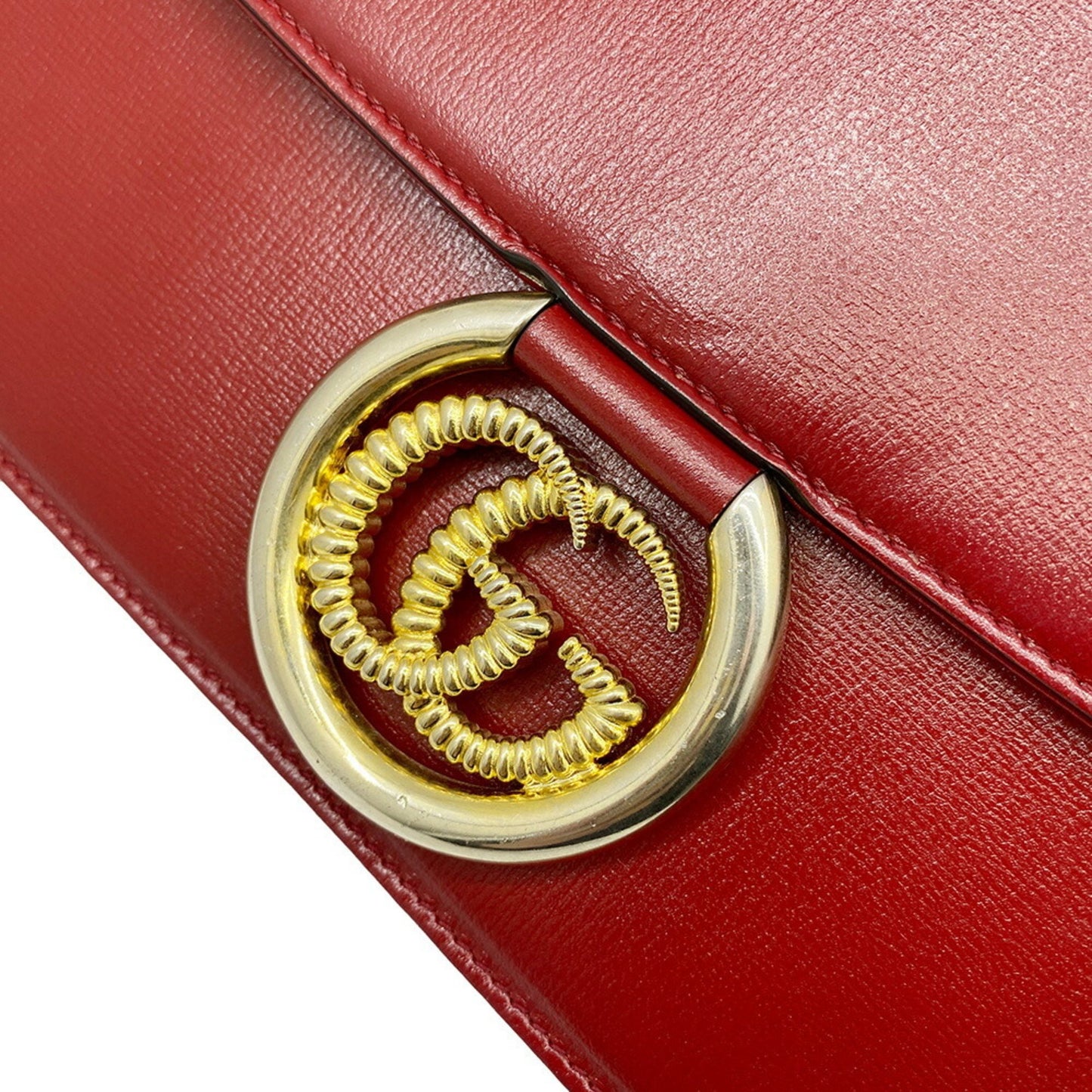 Gucci GG Marmont Red Leather Hand Bag