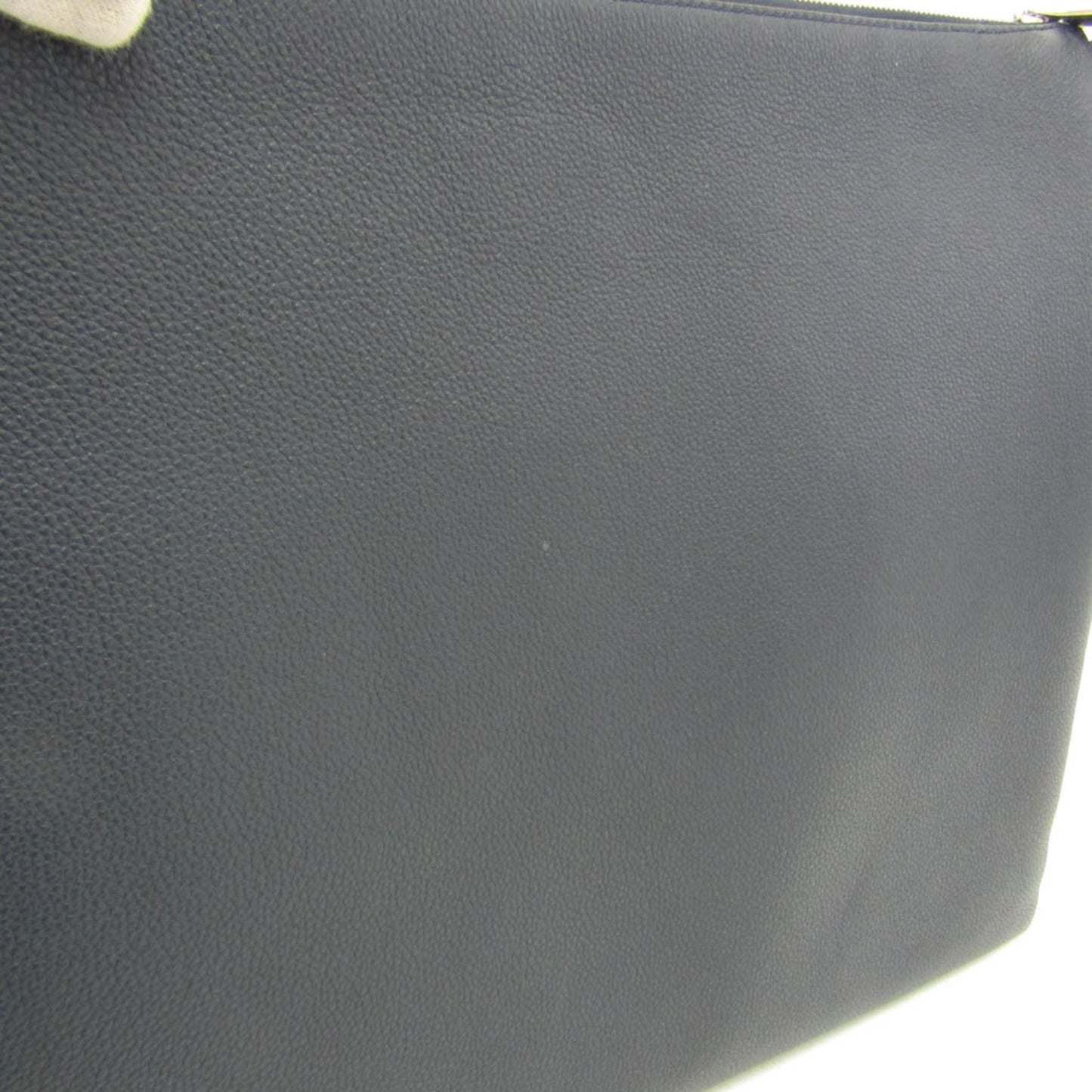 Fendi -- Navy Leather Clutch Bag