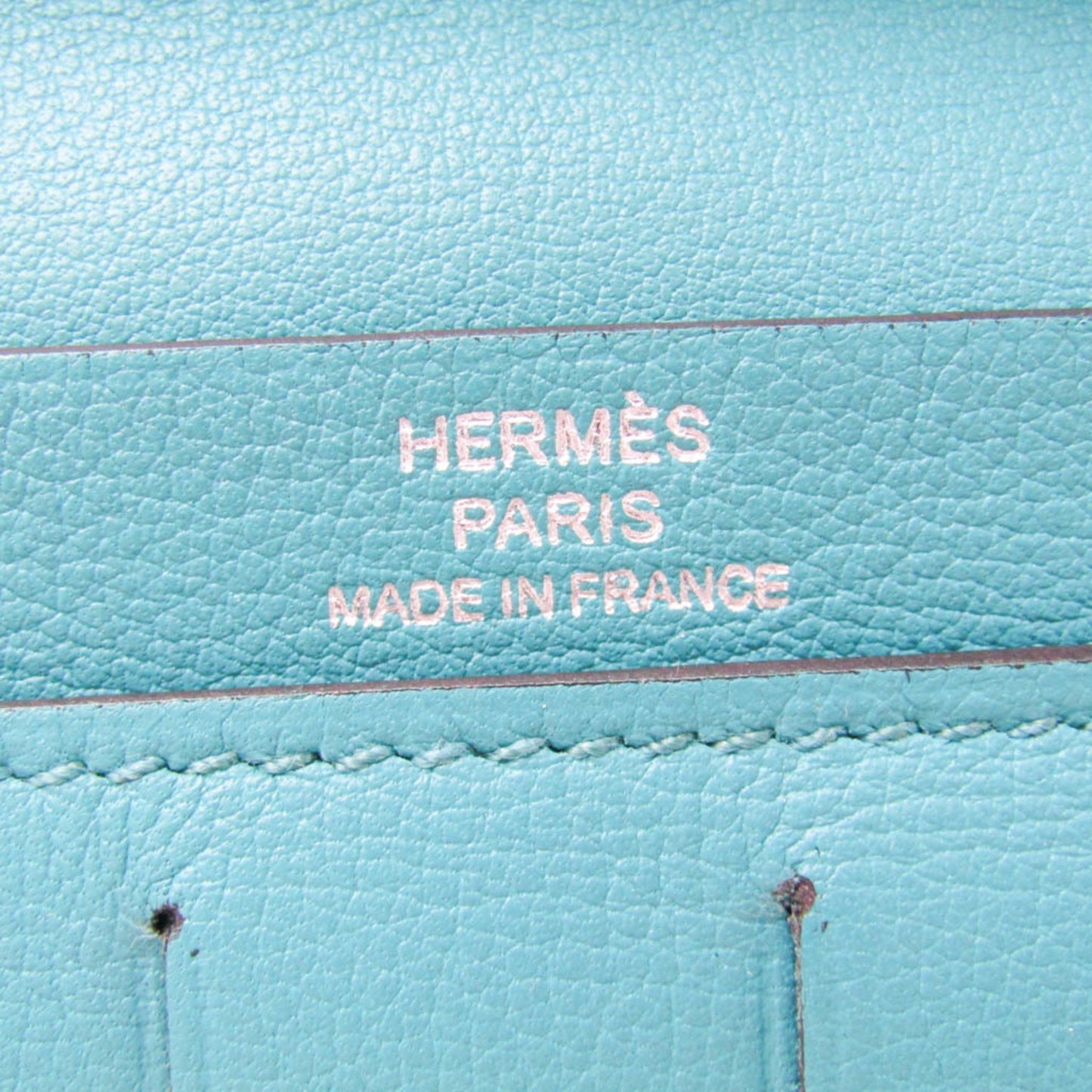 Hermès Silk'In Blue Leather Wallet Accessories