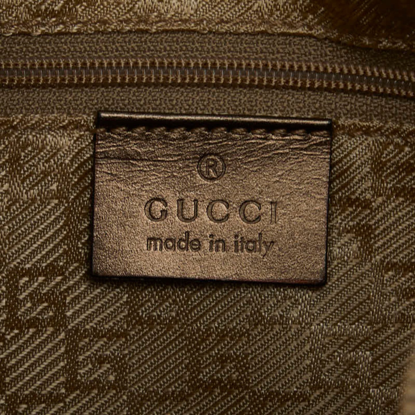 Gucci Sherry Gold Canvas Shoulder Bag