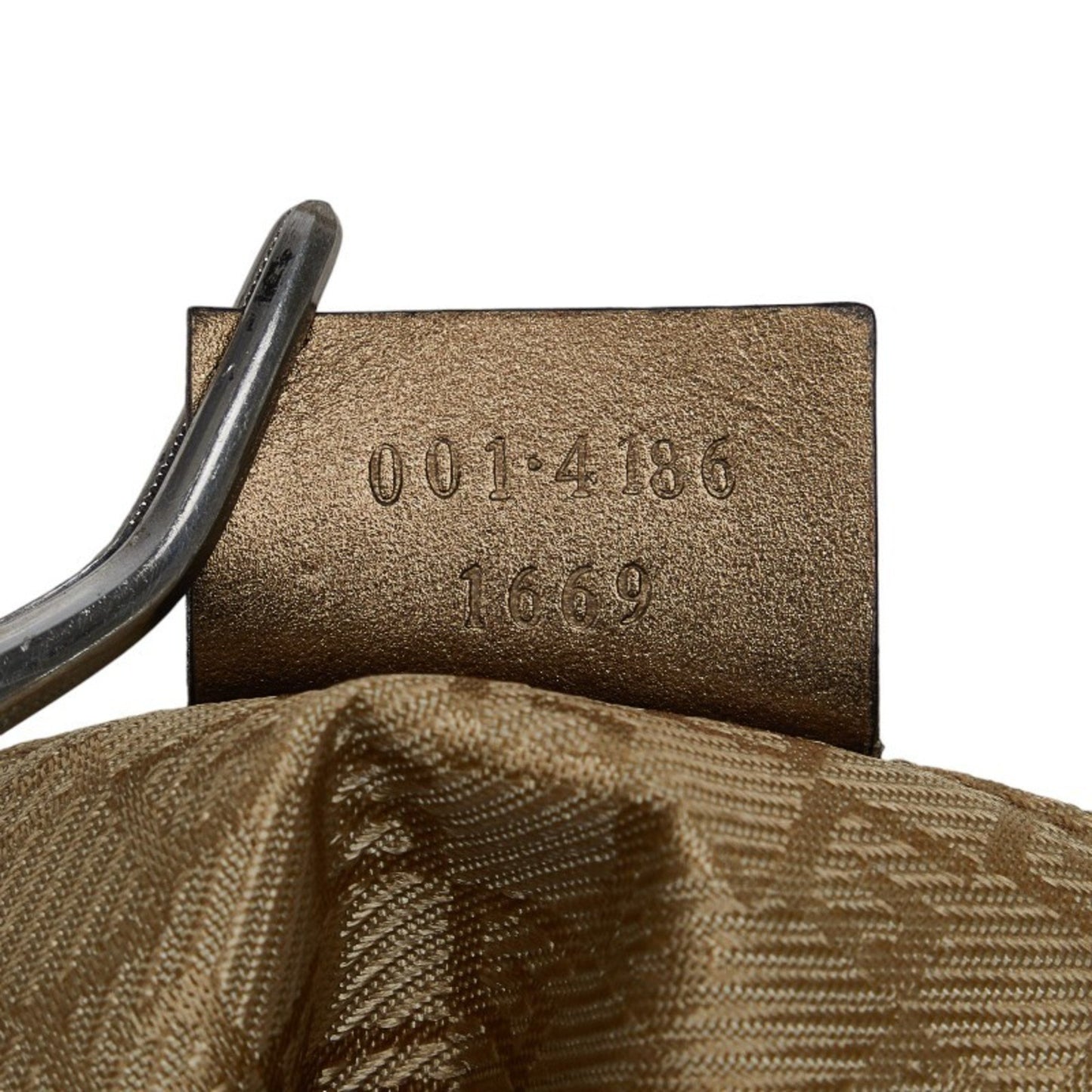 Gucci Sherry Gold Canvas Shoulder Bag