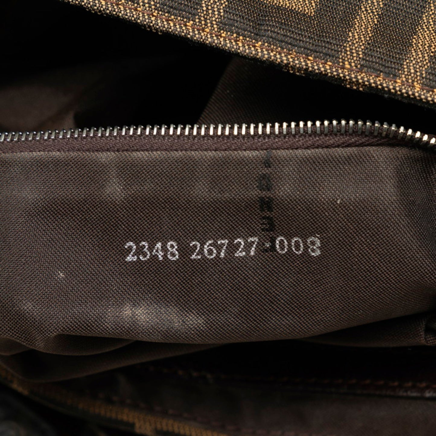 Fendi Zucca Brown Canvas Hand Bag