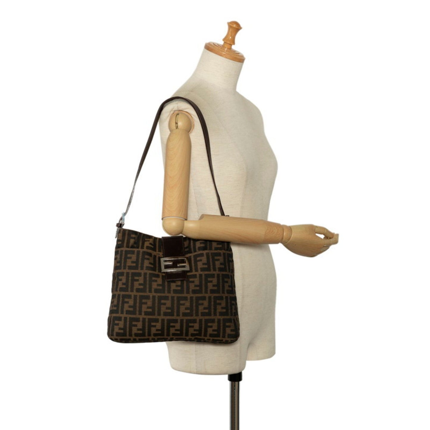 Fendi Zucca Brown Canvas Hand Bag