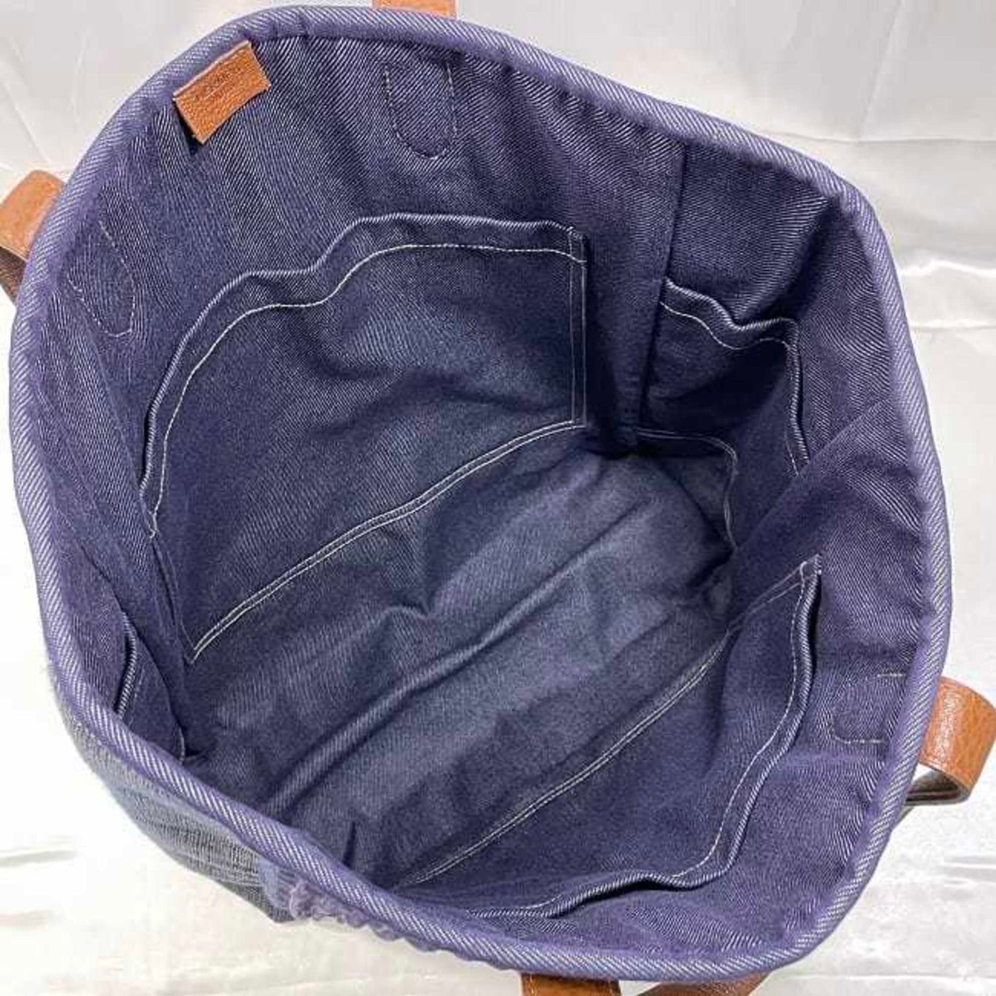 Hermès Calicut Navy Denim - Jeans Tote Bag