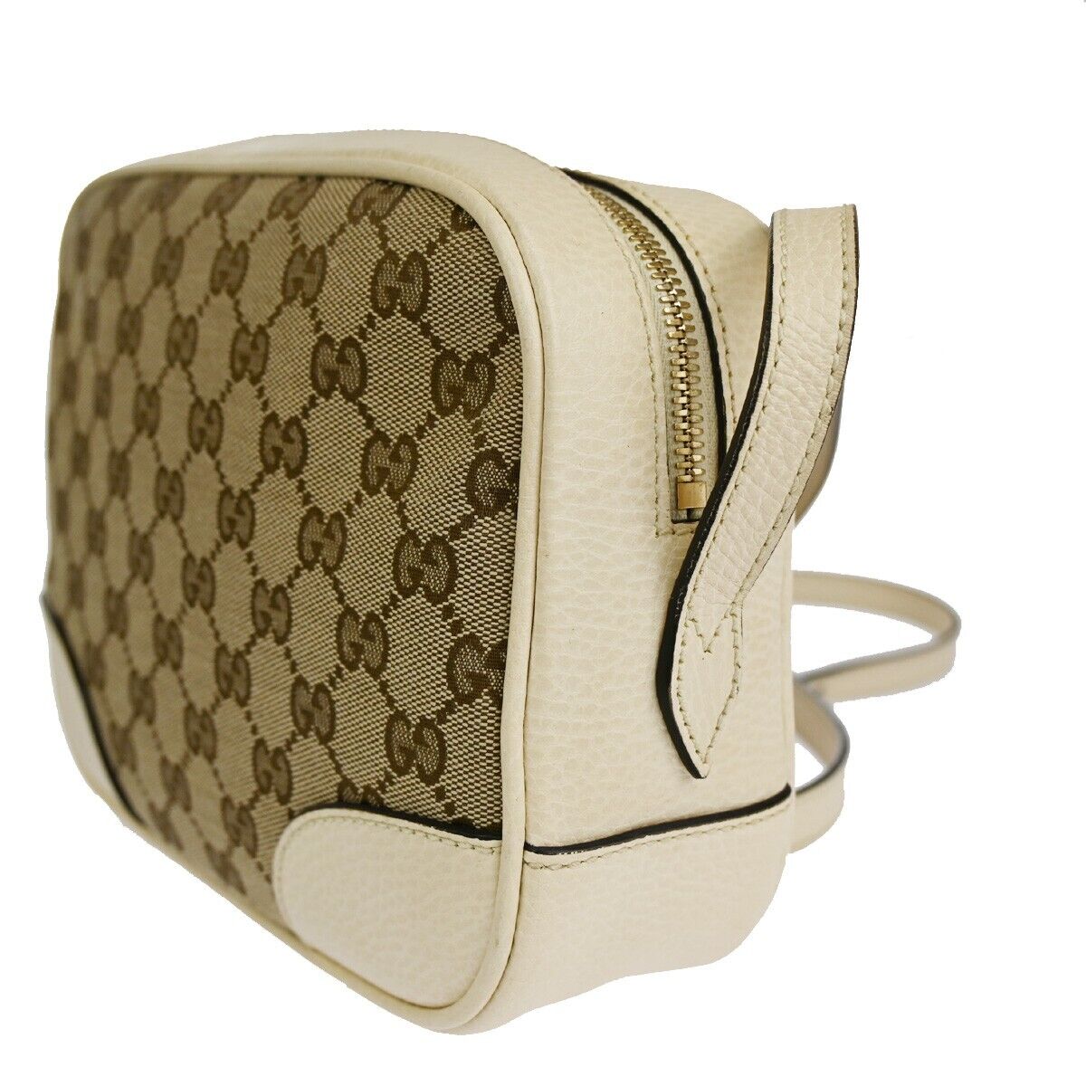 Gucci Bree Beige Canvas Shoulder Bag