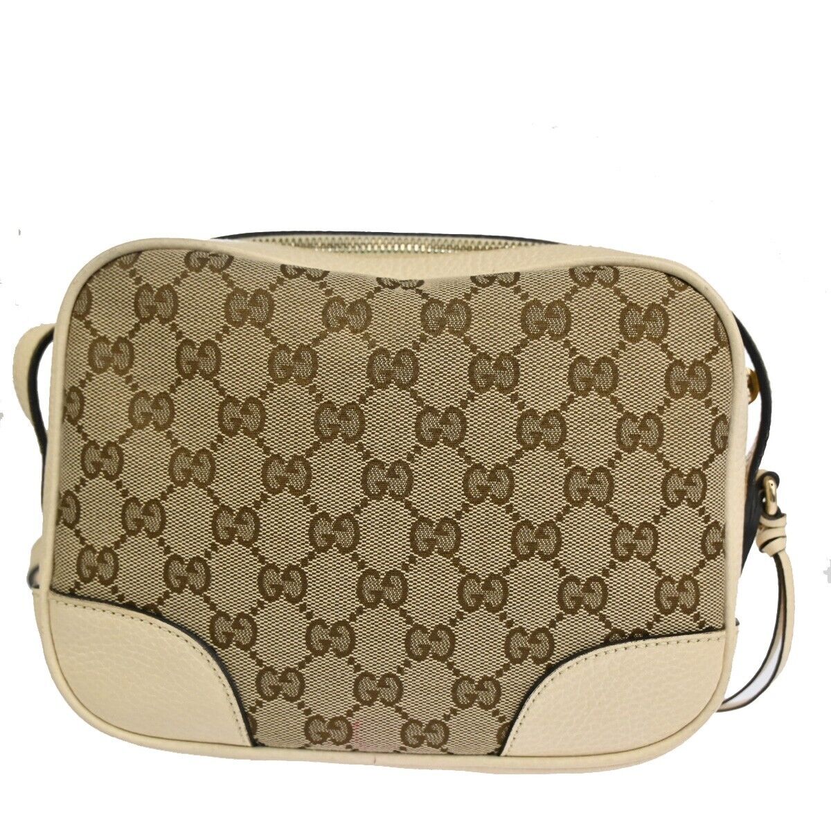 Gucci Bree Beige Canvas Shoulder Bag