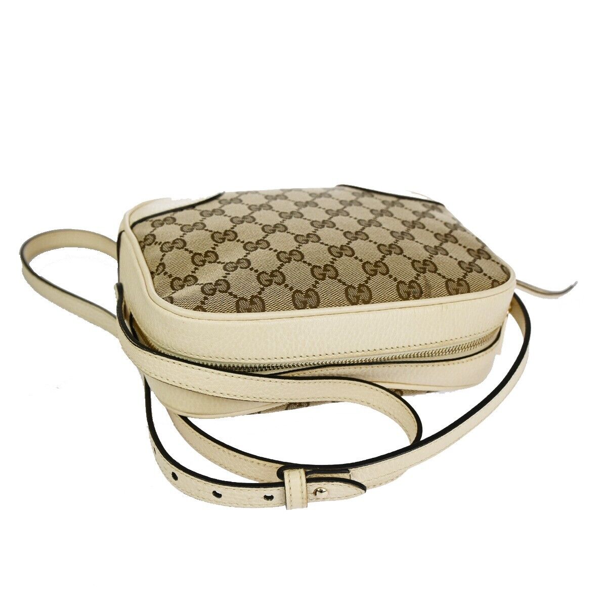 Gucci Bree Beige Canvas Shoulder Bag