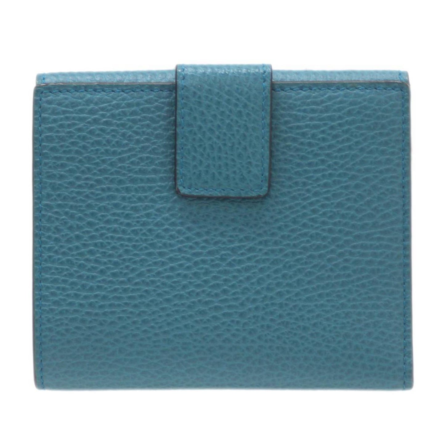 Gucci Interlocking G Turquoise Leather Wallet Accessories