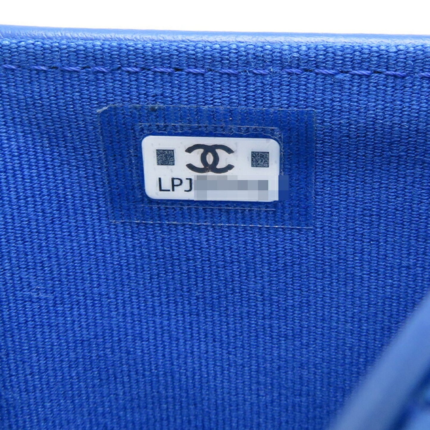 Chanel Matelassé Blue Leather Wallet Accessories