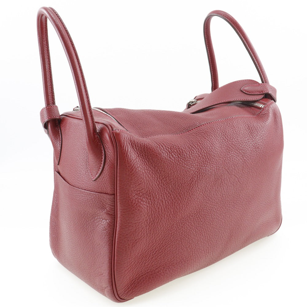 Hermès Lindy Burgundy Leather Shoulder Bag