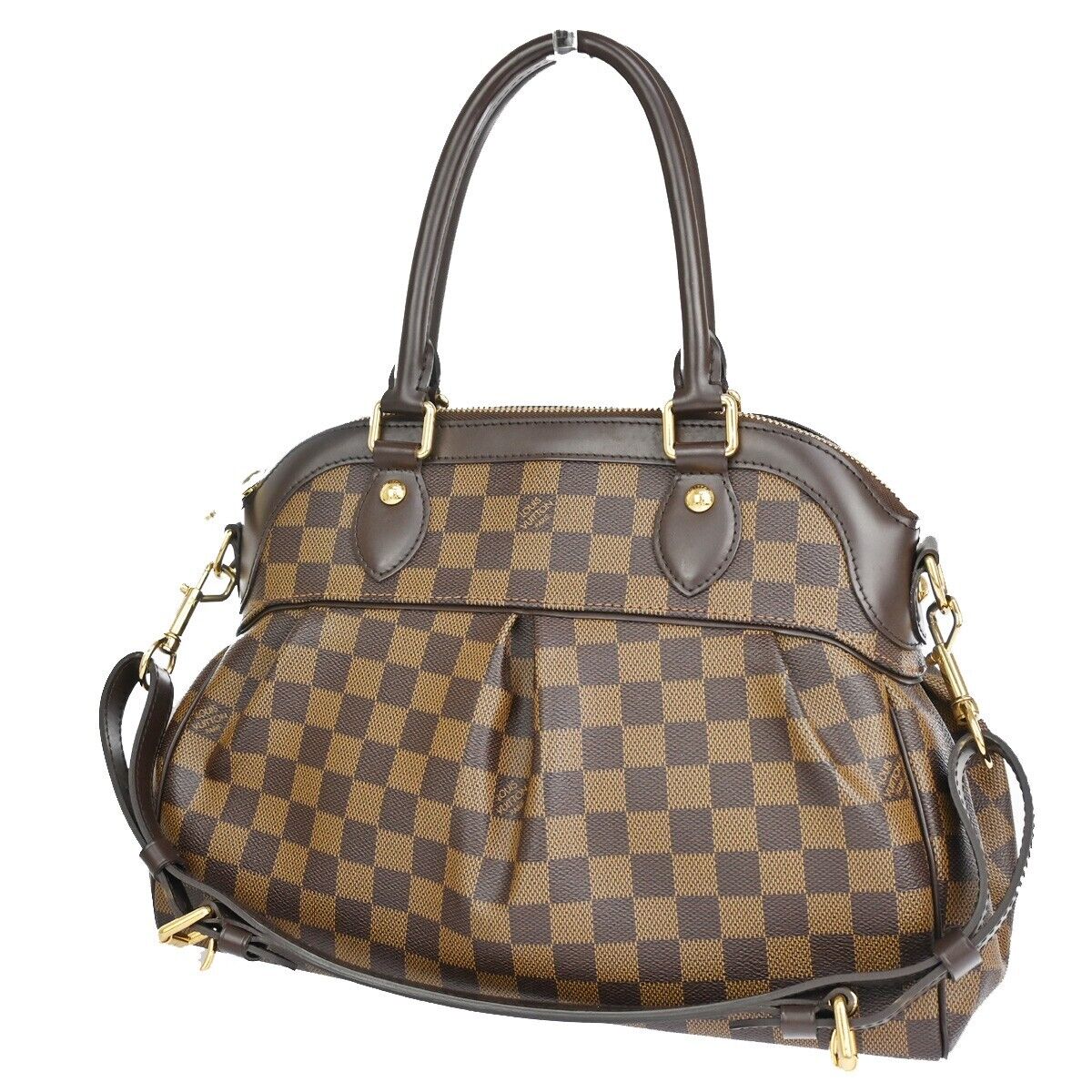 Louis Vuitton Trevi Brown Canvas Hand Bag