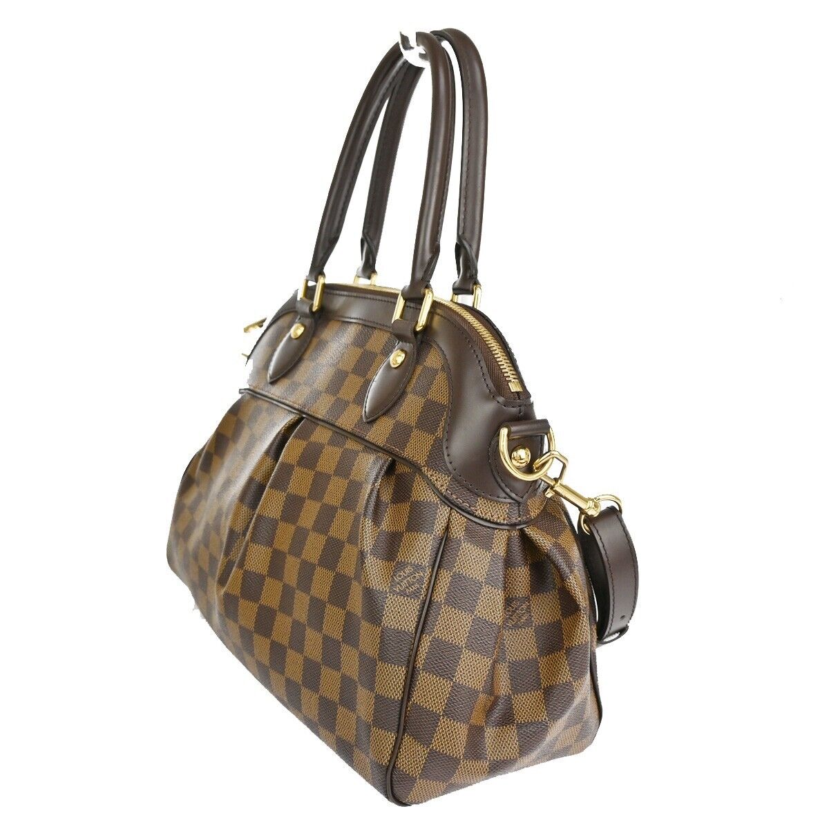 Louis Vuitton Trevi Brown Canvas Hand Bag