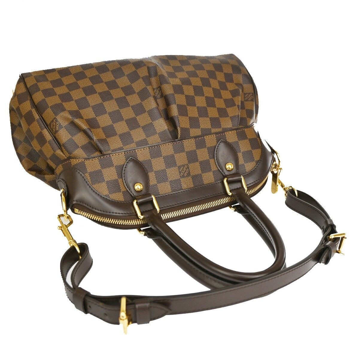 Louis Vuitton Trevi Brown Canvas Hand Bag