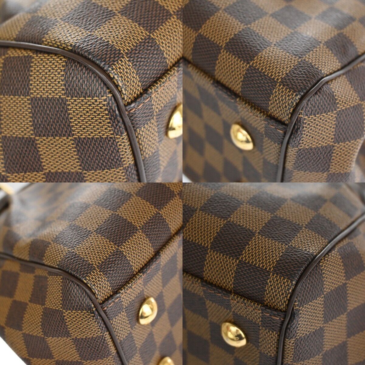 Louis Vuitton Trevi Brown Canvas Hand Bag