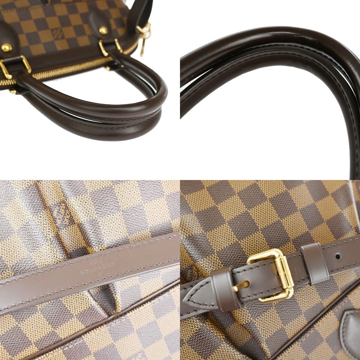 Louis Vuitton Trevi Brown Canvas Hand Bag