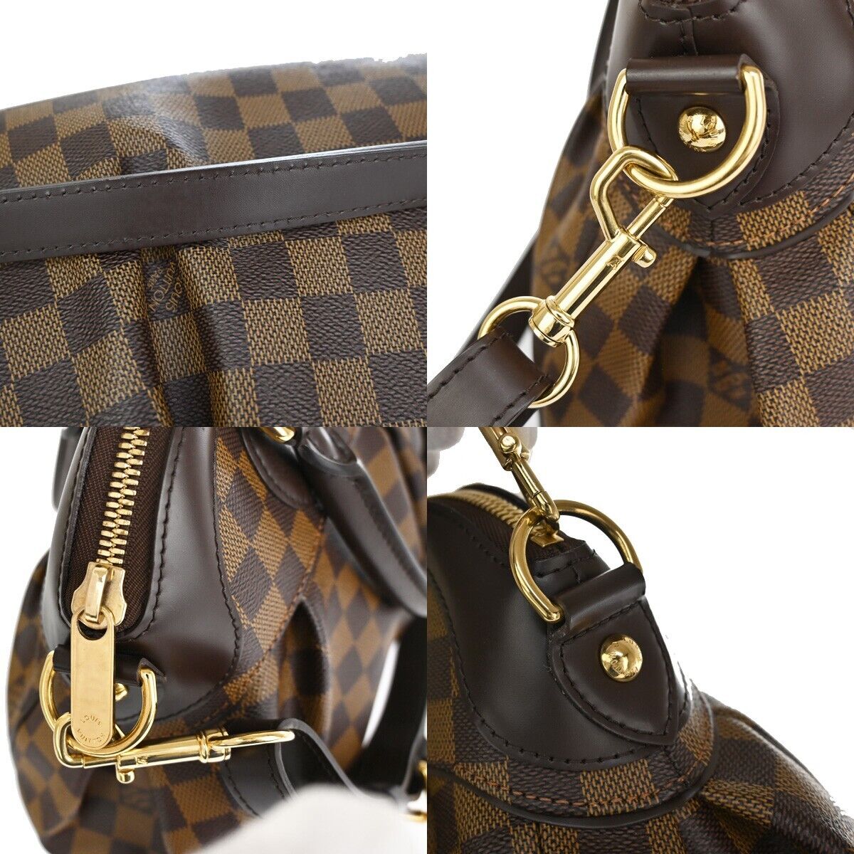 Louis Vuitton Trevi Brown Canvas Hand Bag