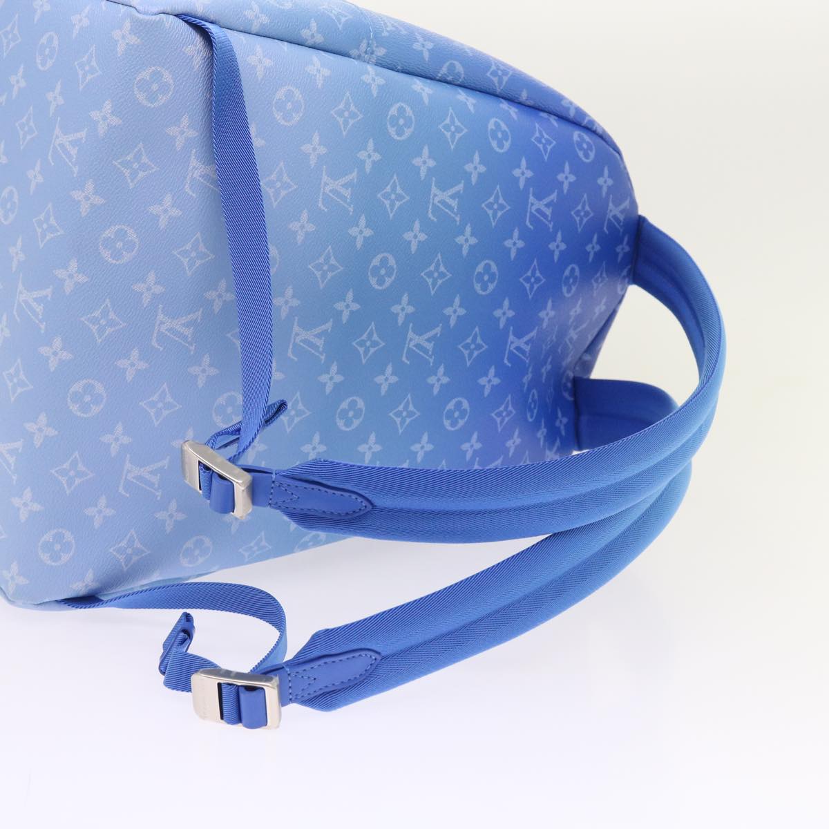 Louis Vuitton Blue Canvas Backpack Bag