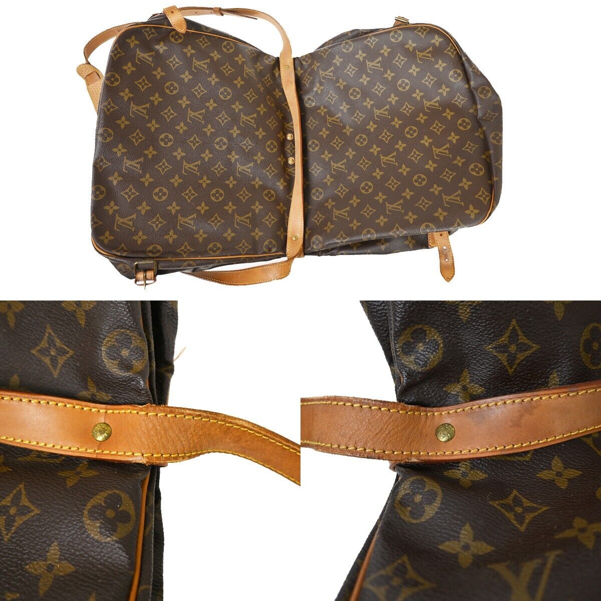 Louis Vuitton Saumur 35 Brown Canvas Shoulder Bag