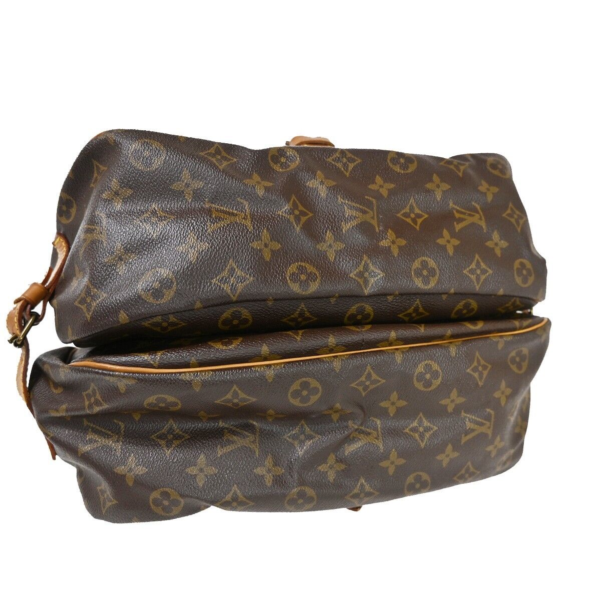 Louis Vuitton Saumur 35 Brown Canvas Shoulder Bag