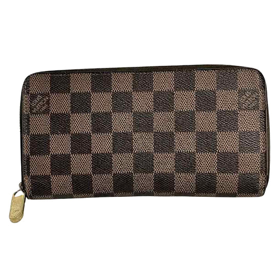 Louis Vuitton Portefeuille zippy Brown Canvas Wallet Accessories