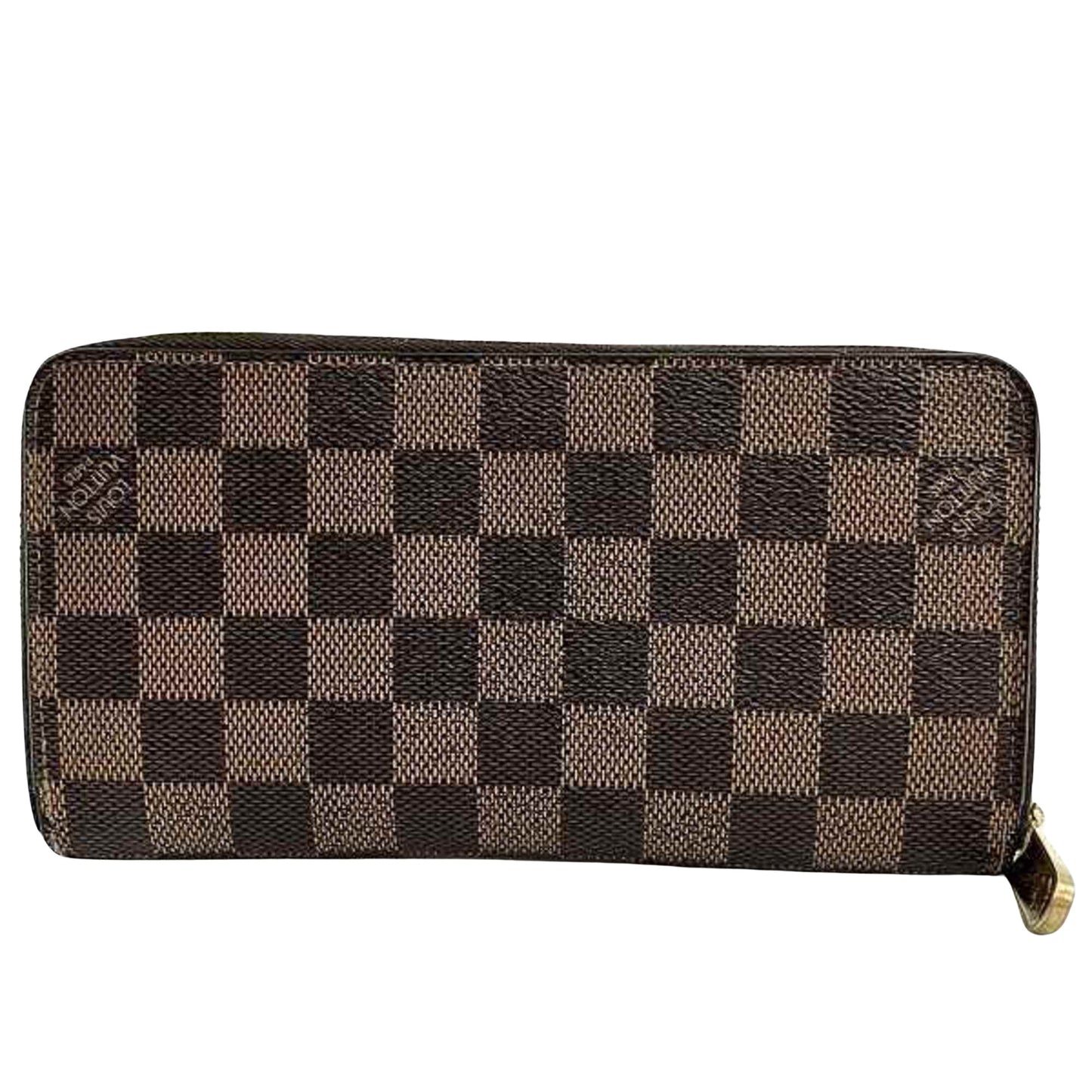 Louis Vuitton Portefeuille zippy Brown Canvas Wallet Accessories