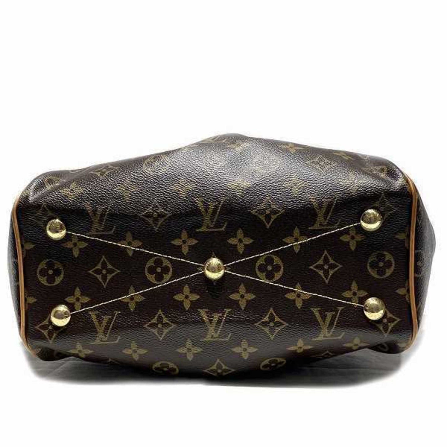 Louis Vuitton Tivoli Brown Canvas Hand Bag