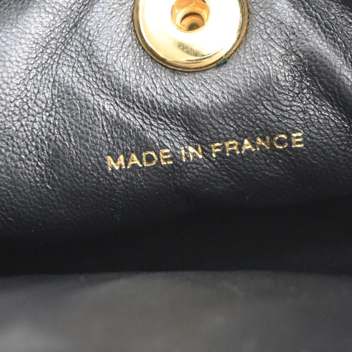 Chanel Logo CC Black Leather Backpack Bag