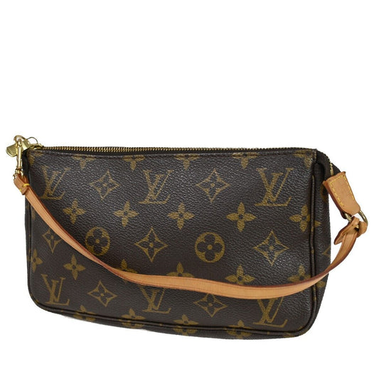 Louis Vuitton Pochette accessoires Brown Canvas Clutch Bag