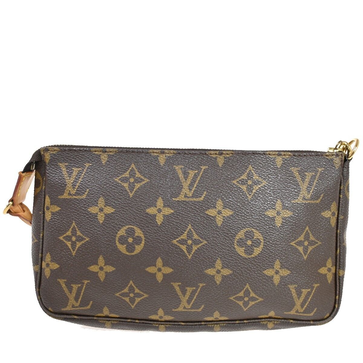 Louis Vuitton Pochette accessoires Brown Canvas Clutch Bag