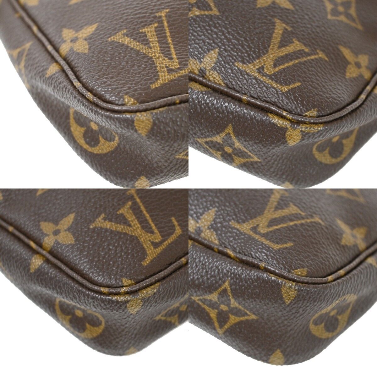 Louis Vuitton Pochette accessoires Brown Canvas Clutch Bag