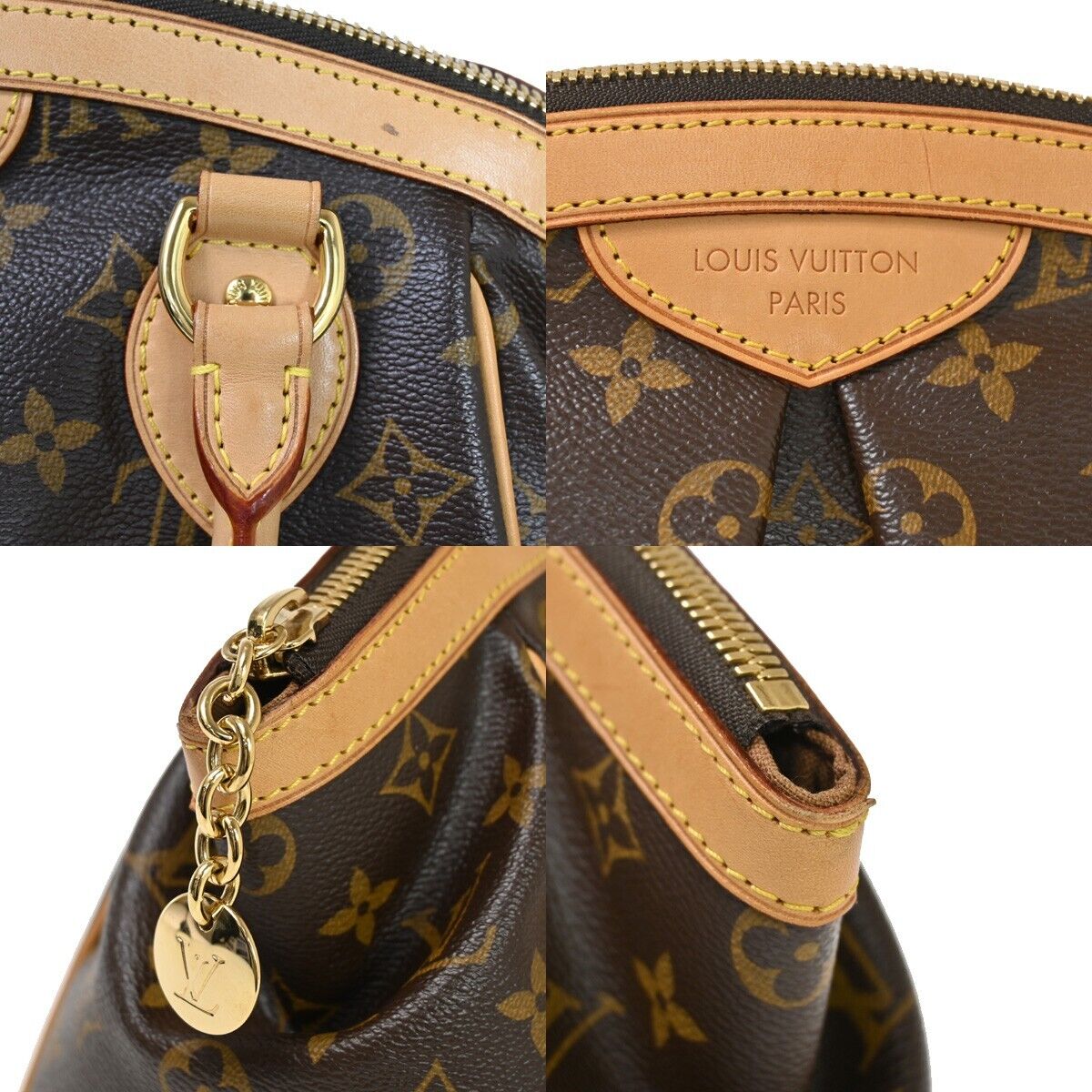 Louis Vuitton Tivoli Brown Canvas Hand Bag