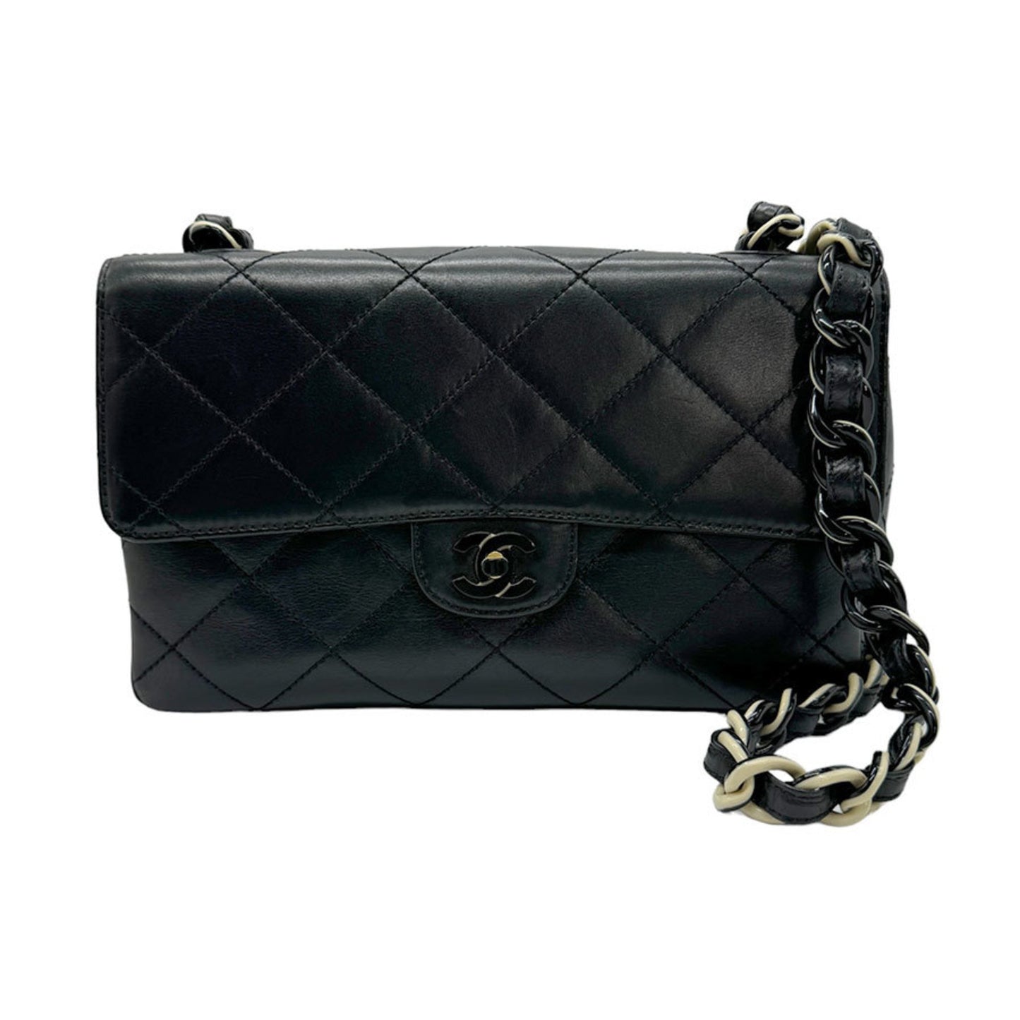 Chanel Timeless Black Leather Shoulder Bag