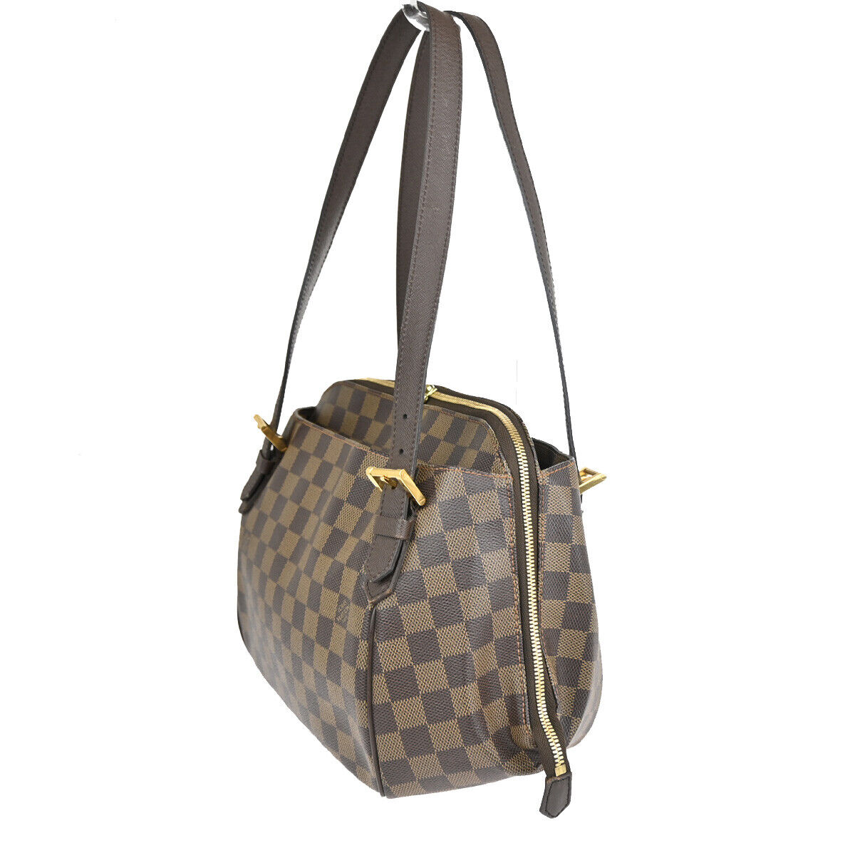 Louis Vuitton Belem MM Brown Canvas Shoulder Bag