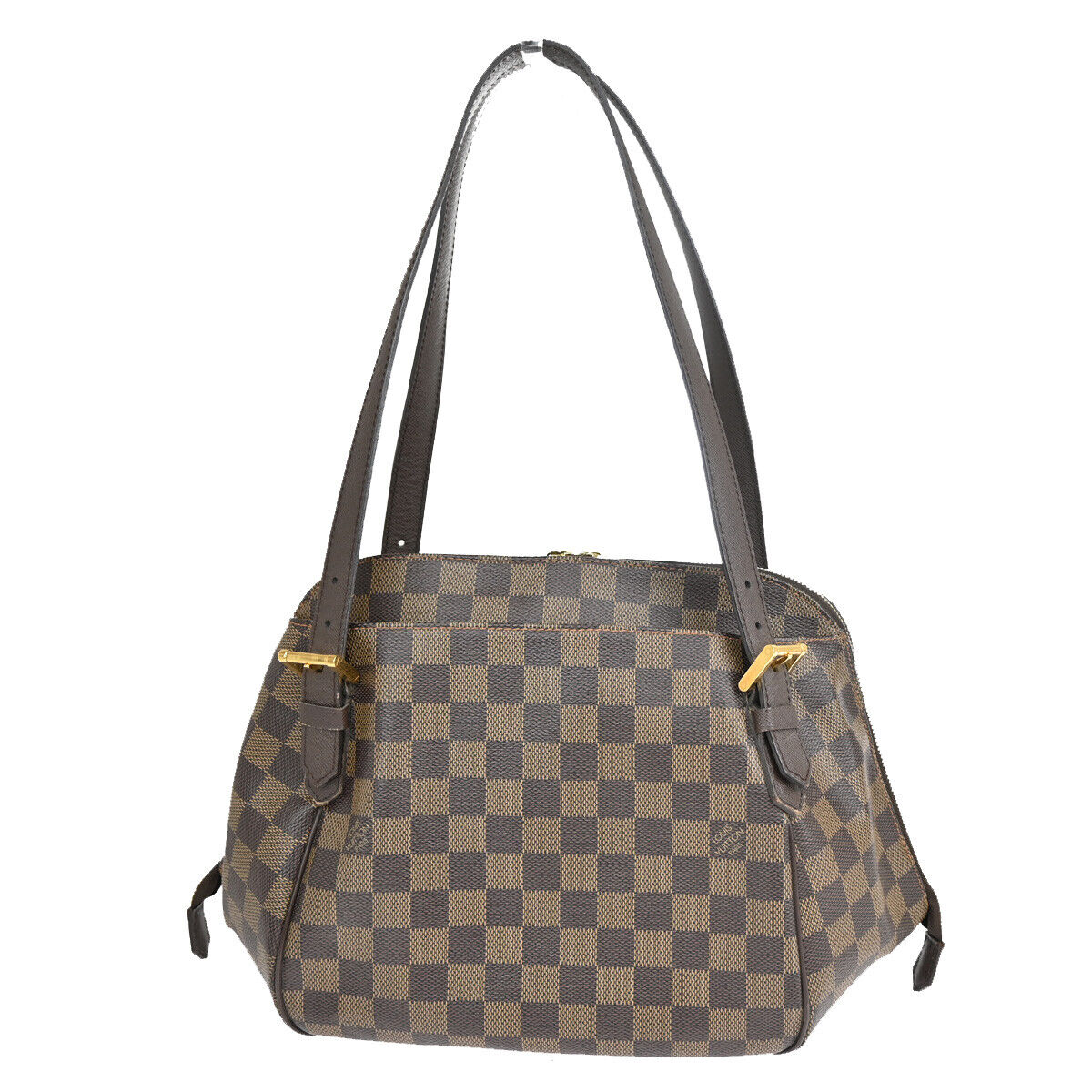 Louis Vuitton Belem MM Brown Canvas Shoulder Bag