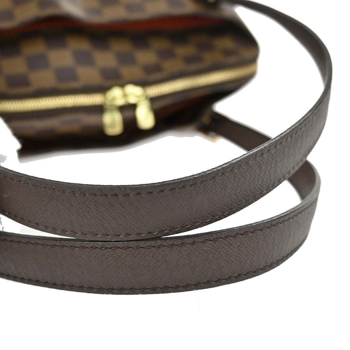 Louis Vuitton Belem MM Brown Canvas Shoulder Bag