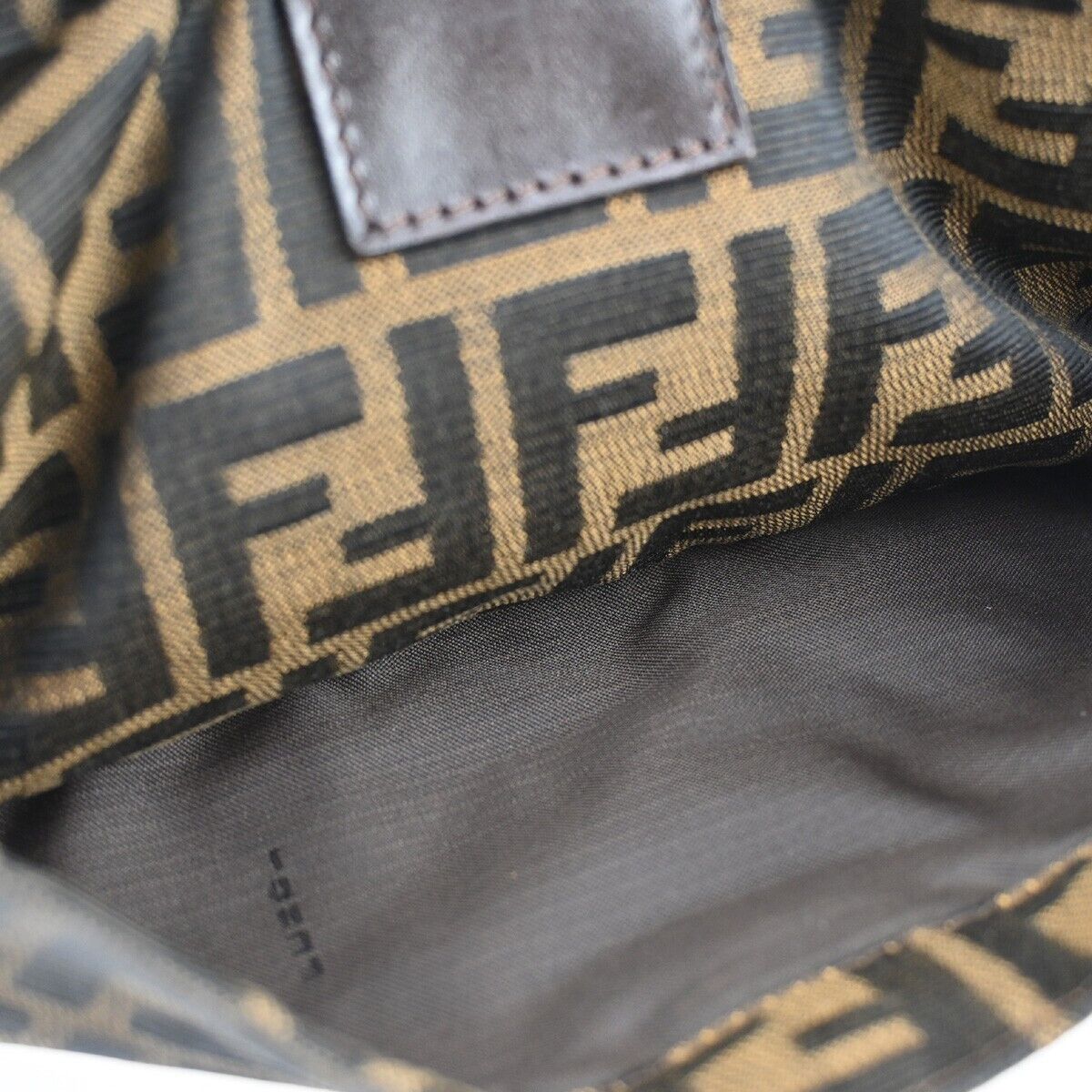 Fendi Zucca Brown Canvas Shoulder Bag